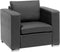 Fauteuil HELSINKI Leer Zwart