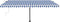 vidaXL - Luifel - vrijstaand - handmatig - uittrekbaar - 500x300 - cm - blauw - en - wit