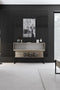 Giga Meubel - Dressoir Travertinlook - Luxe - Zwart - 120x30x80cm