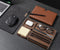 Oakywood OakyBlocks Sticky Notes Tray - Massief Walnoot Hout - Memoblok Houder voor Magnetische Modulaire Bureau Organiser