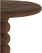 Light & Living Bijzettafel Veglio - Donkerbruin - Ø35cm - Modern
