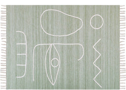 YAVU - Vloerkleed - Lichtgroen - 140 x 200 cm - Polyester