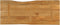 vidaXL - Tafelblad - met - natuurlijke - rand - 140x60x3,8 - cm - massief - mangohout