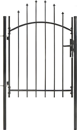 vidaXL - Poort - 1x1,75 - m - staal - zwart