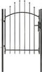 vidaXL - Poort - 1x1,75 - m - staal - zwart