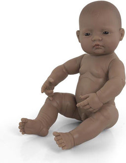 Miniland Babypop Jongetje Met Vanillegeur 40 Cm Bruin