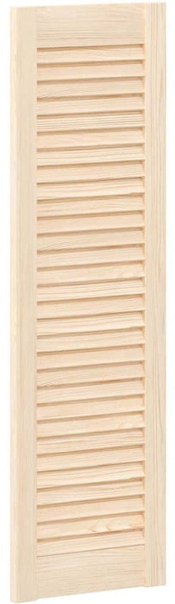 vidaXL - Kastdeur - met - lamellen - 99x29,5 - cm - massief - grenenhout