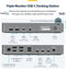 Startech.com DK30C2DPEPRUE - Universeel Dock - Triple-monitor ondersteuning tot 3x 4K 60Hz - 140W USB-C opladen