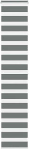 vidaXL - Zebra - rolgordijn - 40x200 - cm - stofbreedte - 35,9 - cm - donkergrijs