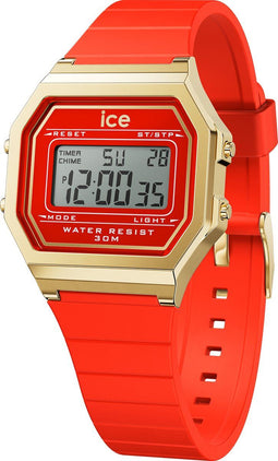 Ice-Watch - Ice Digit Retro Red Passion - Rood dameshorloge met kunststof band - 022070 (Klein)