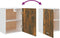 vidaXL - Hangkast - Lyon - 50x31x60 - cm - bewerkt - hout - gerookt - eikenkleurig