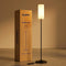 Glowy Vloerlamp - Dimbaar met Afstandsbediening - Staande Lamp Zwart - LED Leeslamp Staand - Vloerlampen Woonkamer - Met Timer & Nachtstand