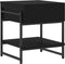 vidaXL - Salontafel - 40x40x45 - cm - bewerkt - hout - zwart
