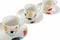 Set van koffiekopjes DKD Home Decor Abstract Porselein Bone China (80 ml) (6 pcs)