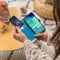 Huawei P8 Lite - Bookcase Hoesje met Pasjeshouder - Klavertje Bloemen - Turquoise