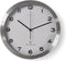 Nedis Wandklok - Diameter: 300 mm - Aluminium / Kunststof - Radiogestuurde tijd - Wit / Zilver