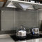 vidaXL - Spatscherm - keuken - 100x50 - cm - gehard - glas - transparant