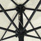 vidaXL - Parasol - met - LED-verlichting - en - aluminium - paal - 270 - cm - zandwit