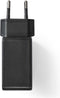 Nedis WCHAU481ABK - USB-wandlader - 4 poorten 2,4 A zwart