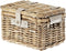 Basil Denton S - Fietsmand - Luxe rotan met deksel - Grijs