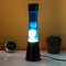 Fisura Lavalamp Zwart Met Witte Lava