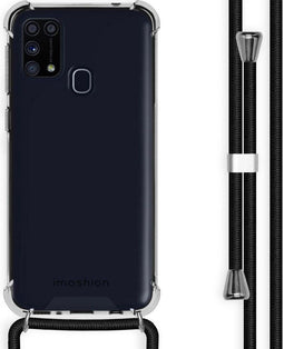 iMoshion Hoesje Geschikt voor Samsung Galaxy M31 Hoesje Met Koord - iMoshion Backcover met koord - Transparant