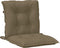 vidaXL - Stoelkussens - 6 - st - lage - rug - 100x50x7 - cm - stof - gemêleerd - taupe