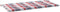 vidaXL - Tuinbankkussen - 100x50x3 - cm - oxford - stof - ruitpatroon - rood