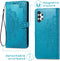 imoshion Hoesje Geschikt voor Samsung Galaxy A13 (4G) Hoesje Met Pasjeshouder - imoshion Mandala Bookcase - Turquoise
