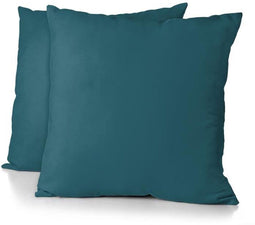 HOME LINGE PASSION - HP72088 - Set van 2 kussenslopen 63 x 63 cm - Eendenblauw (2 stuks)