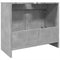 vidaXL - Wastafelkast - 63x29x55 - cm - bewerkt - hout - betongrijs