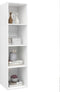 vidaXL - Tv-wandmeubel - 37x37x142,5 - cm - bewerkt - hout - wit
