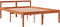 vidaXL - Seniorenbed - massief - grenenhout - wasbruin - 140x190 - cm