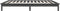 vidaXL - Bedframe - massief - grenenhout - grijs - 90x190 - cm