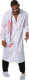 Dressforfun Griezelige dokter L - Kostuum Halloween - Bloedbesmeurde mantel en lange broek