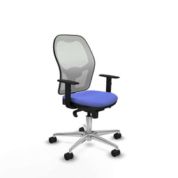 Piqueras y Crespo 1D086N0 - Bureaustoel - Verstelbare hoogte met armleuning - Licht Blauw