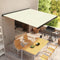 vidaXL - Luifel - handmatig - 500x300 cm - blauw en wit