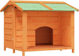 vidaXL - Hondenhok - 96x87x80,5 - cm - massief - grenenhout - bruin