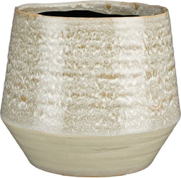 Mica Decorations Serge Bloempot - 22x22x19 cm - Steen - Lichtgroen