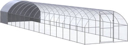 vidaXL - Kippenren - 3x16x2 - m - gegalvaniseerd - staal