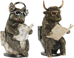 ESPRIT - Decoratieve figuren - Gouden Zilverkleurig 14,5 X 11 X 20,5 CM (2 stuks)