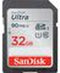 Sandisk Ultra UHS-I - SDHC-kaart 32GB - Leessnelheden tot 100 MB/s - Class 10 voor Full HD