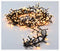 Micro Cluster 200 led - 4m - warm wit - Werkt op Batterij - 8 Lichtfuncties - Geheugen - Timer