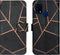 iMoshion Hoesje Geschikt voor Samsung Galaxy M31 Hoesje Met Pasjeshouder - iMoshion Design Softcase Bookcase - Goud / Zwart / Black Graphic