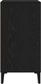 vidaXL - Dressoir - Zwart - Eiken - 57x35x70 - cm - Gelaagd - Hout