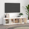 vidaXL - Tv-meubel - 156x37x45 - cm - massief - grenenhout - wit