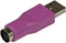 StarTech GC46MFKEY - PS/2-toetsenbord-naar-USB-adapter - USB-A M/F - Paars