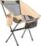 VirtuFit Camping Stoel Compact - Opvouwbare Strandstoel met Draagtas - Inclusief Armsteunen - Beige