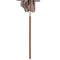vidaXL - Parasol - met - houten - paal - 150x200 - cm - taupe
