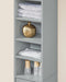 SoBuy BZR34 - Badkamer Opbergkast Kolomkast - 5 open niveaus 1 lade 2 deuren - Grijs